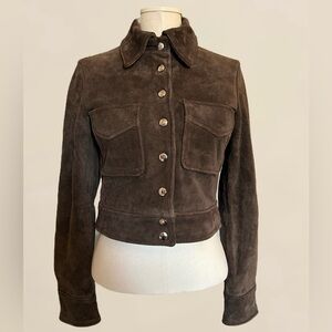 MNG Brown Suede Women's Jacket